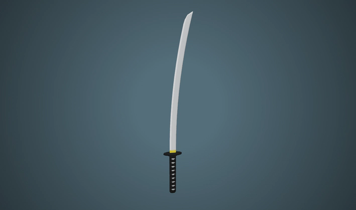 Katana — Poly Pizza 3D model by dook