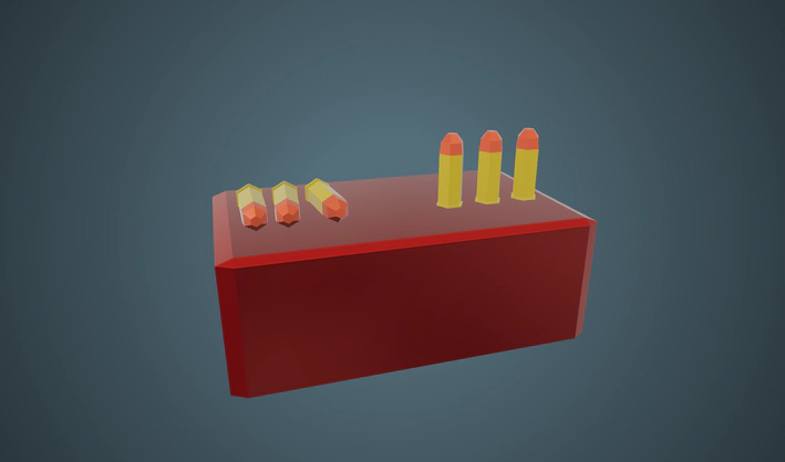 Pistol Ammo — Poly Pizza 3D model by Zsky