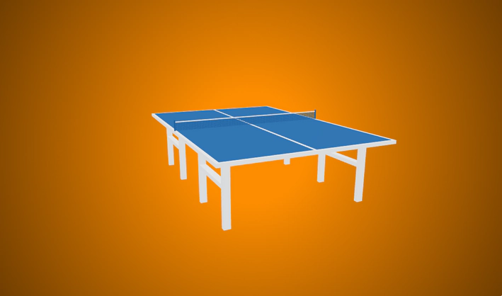 Table tennis table — Poly Pizza 3D model by Poly by Google