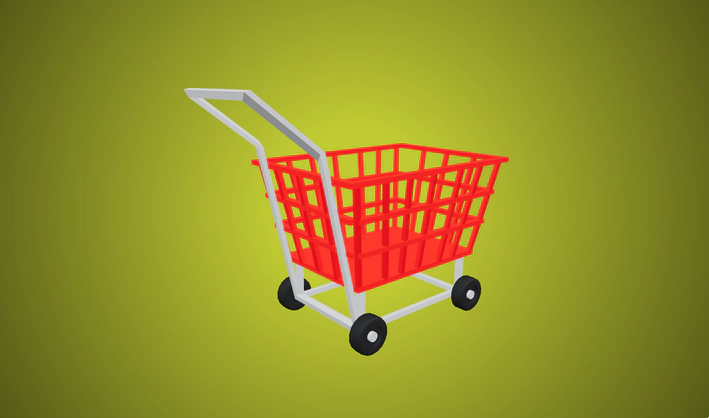 Shopping cart — Poly Pizza 3D model by Poly by Google