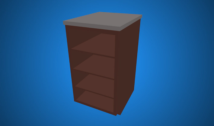 Open Base Cabinet — Poly Pizza 3D model by Zsky