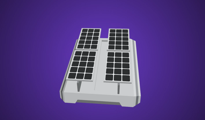Solar Panel Structure — Poly Pizza 3D model by Quaternius