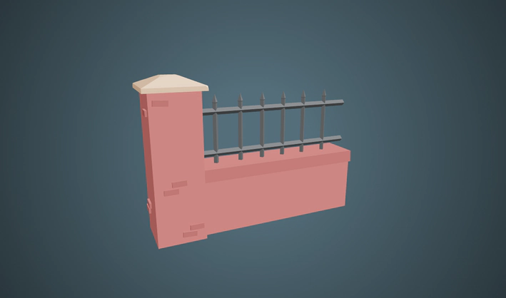 Fence Piece — Poly Pizza 3D model by J-Toastie