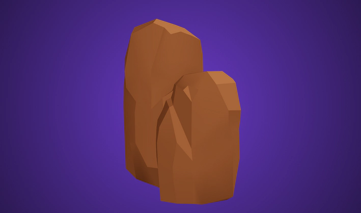 Rock Large — Poly Pizza 3D model by Quaternius