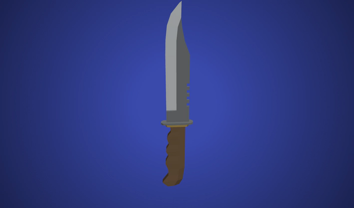 Knife — Poly Pizza 3D model by Quaternius