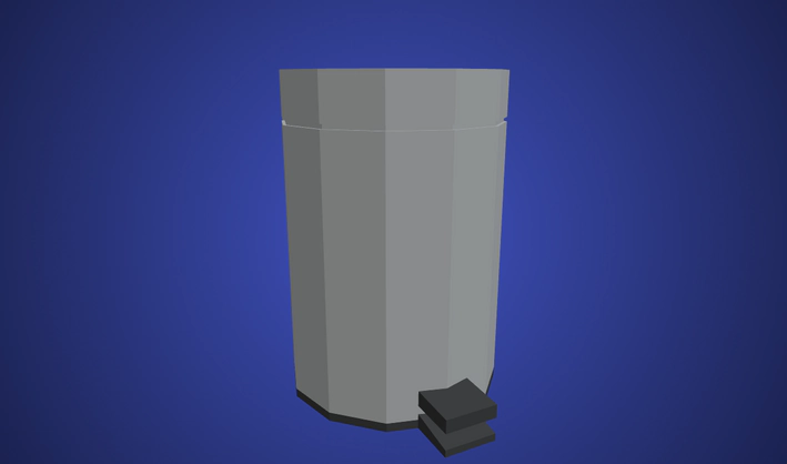 Trash Bin — Poly Pizza 3D model by CreativeTrio
