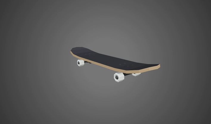 Skateboard — Poly Pizza 3D model by Poly by Google