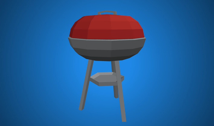 Grill — Poly Pizza 3D model by Zsky