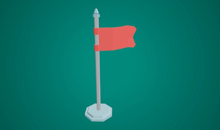 Flag — Poly Pizza 3D model by J-Toastie