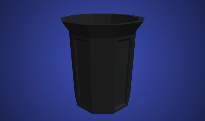 Trash Can — Poly Pizza 3D model by Zsky