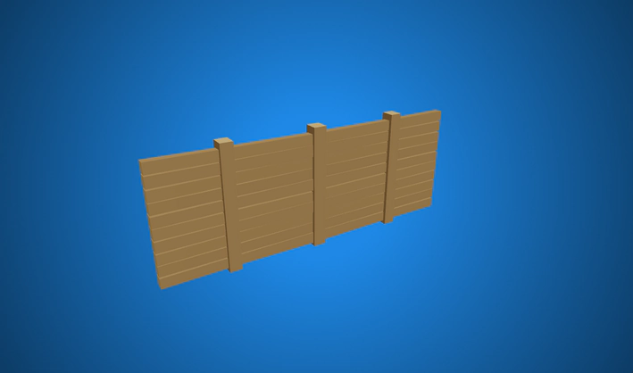 Wooden Wall — Poly Pizza 3D model by Quaternius
