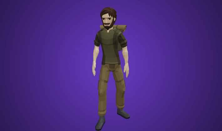 Adventurer — Poly Pizza 3D model by Quaternius