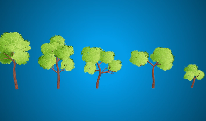 Trees — Poly Pizza 3D model by Quaternius