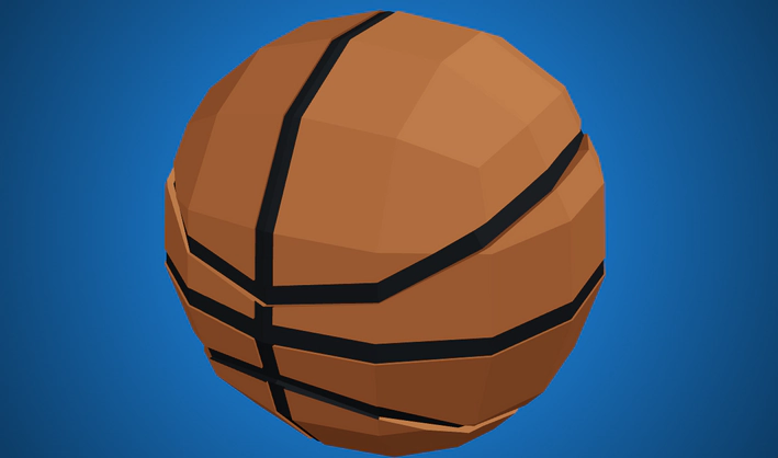 Basket Ball — Poly Pizza 3D model by Zsky