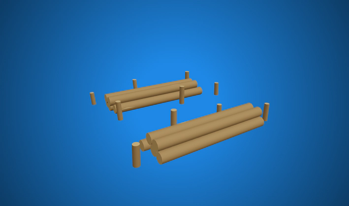 Trees cut — Poly Pizza 3D model by Quaternius