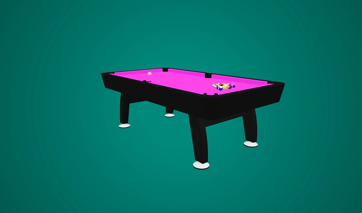 Pool Table — Poly Pizza 3D model by Evol-Love