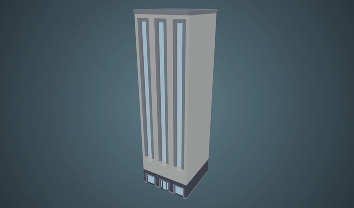Skyscraper — Poly Pizza 3D model by Kenney