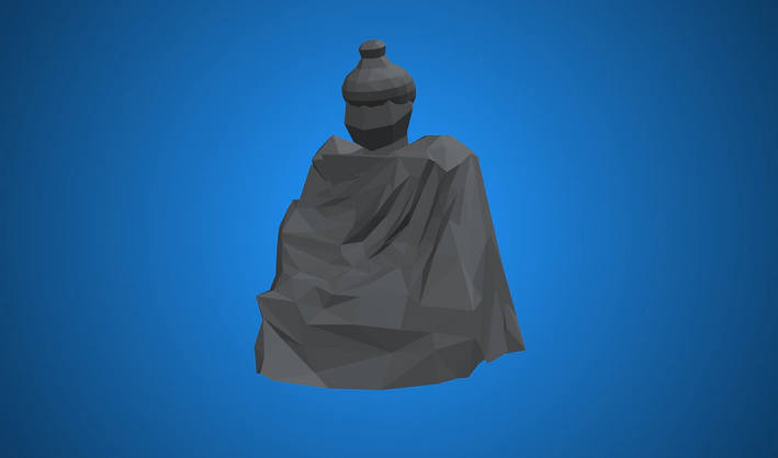 Statue — Poly Pizza 3D model by Zsky