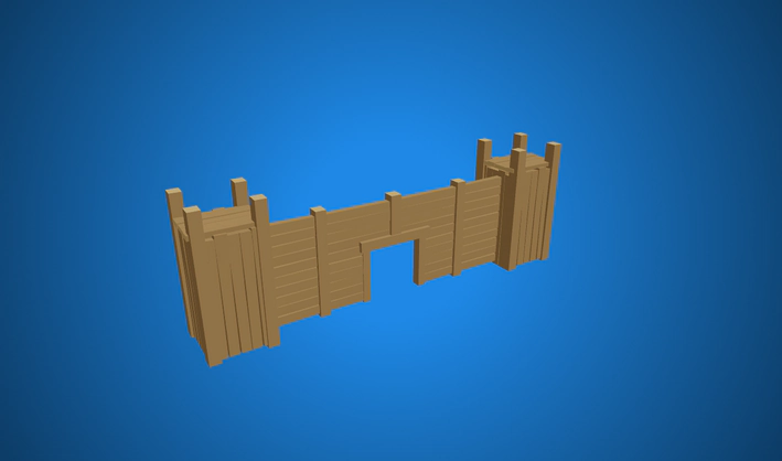 Wall Towers — Poly Pizza 3D model by Quaternius