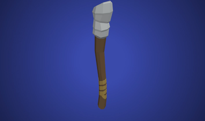 Wooden Torch — Poly Pizza 3D model by Quaternius