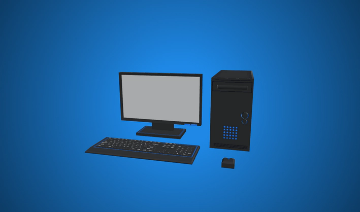 Computer — Poly Pizza 3D model by Poly by Google