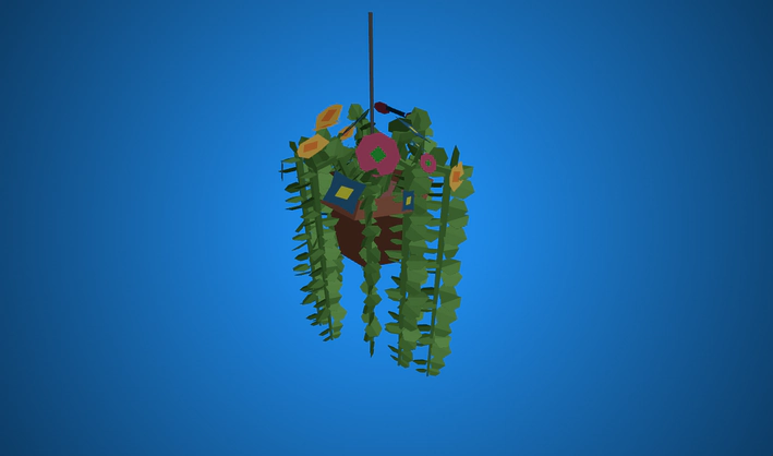 Hanging Flower Pot — Poly Pizza 3D model by Zsky