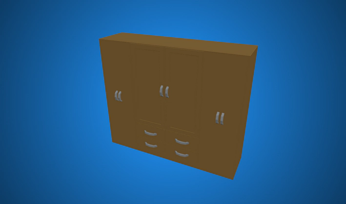 Large Wardrobe — Poly Pizza 3D model by Zsky