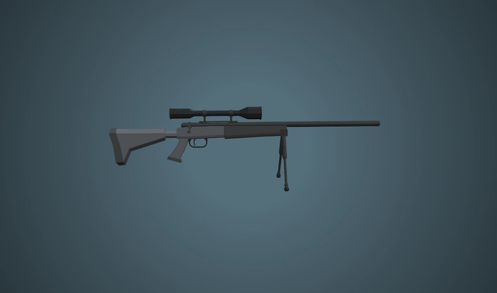 Sniper Rifle — Poly Pizza 3D model by Quaternius