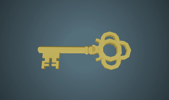 Key — Poly Pizza 3D model by Quaternius