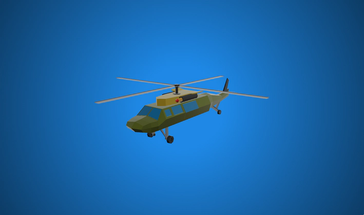 Helicopter — Poly Pizza 3D model by Zsky