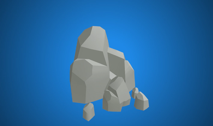 Rock — Poly Pizza 3D model by Quaternius