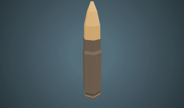 7.62x39mm — Poly Pizza 3D model by J-Toastie