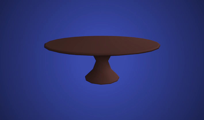 Table Large Circular — Poly Pizza 3D model by CreativeTrio