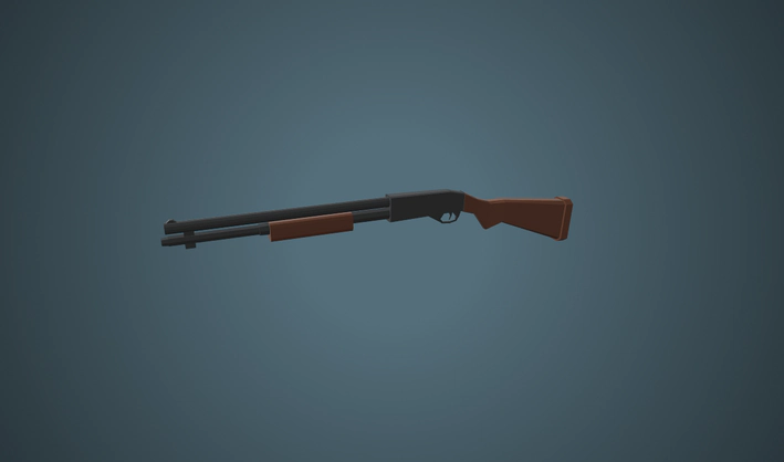 Shotgun — Poly Pizza 3D model by Zsky