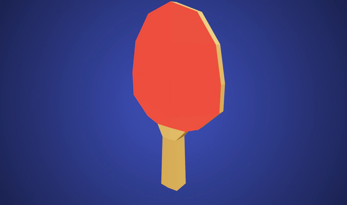 Table Tennis Paddle — Poly Pizza 3D model by jeremy