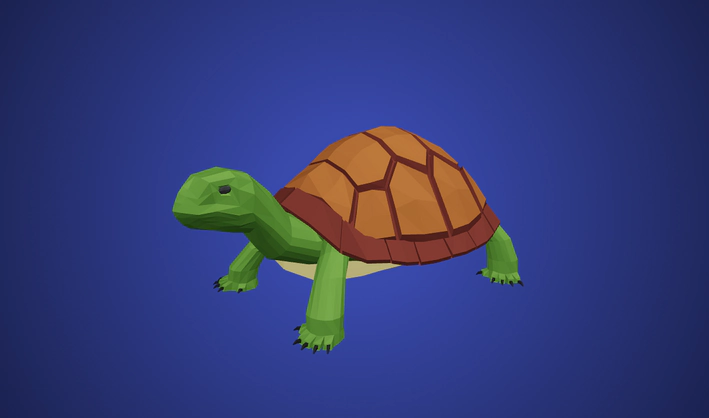 Turtle — Poly Pizza 3D model by Poly by Google