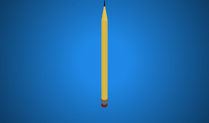 Pencil — Poly Pizza 3D model by Zsky