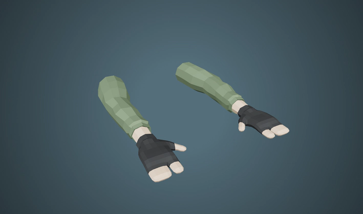 Rigged Fps Arms — Poly Pizza 3D model by J-Toastie