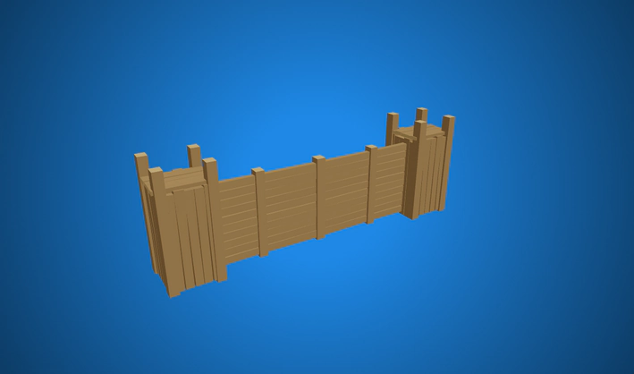 Wooden Wall — Poly Pizza 3D model by Quaternius