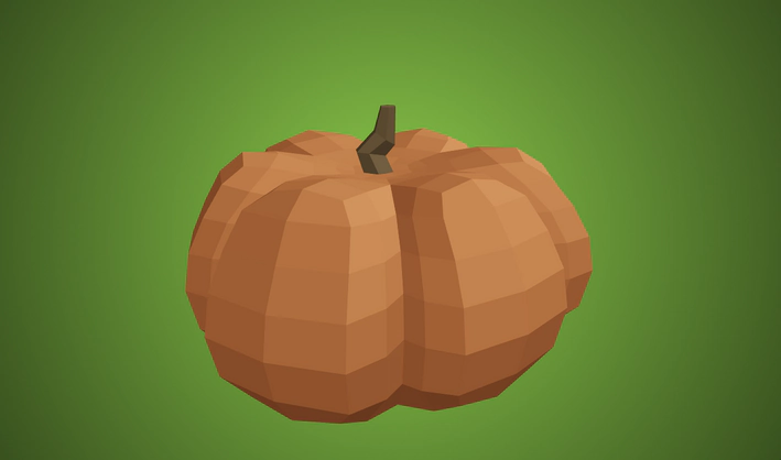 Pumpkin — Poly Pizza 3D model by Quaternius