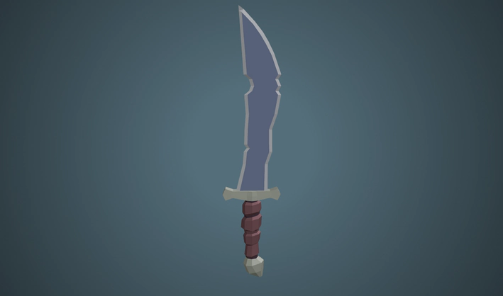Dagger — Poly Pizza 3D model by Quaternius