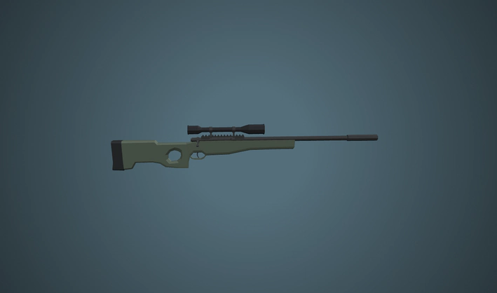 Sniper Rifle — Poly Pizza 3D model by Quaternius