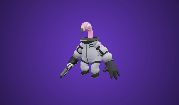 Astronaut — Poly Pizza 3D model by Quaternius