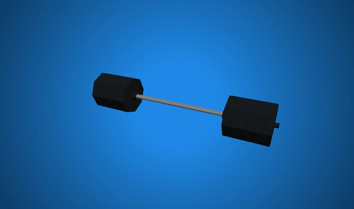 Barbell — Poly Pizza 3D model by Zsky