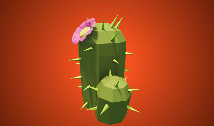 Cactus — Poly Pizza 3D model by Poly by Google