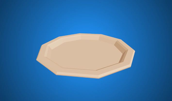 Plate — Poly Pizza 3D model by Zsky