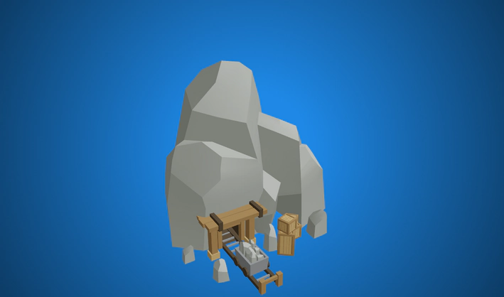 Mine — Poly Pizza 3D model by Quaternius