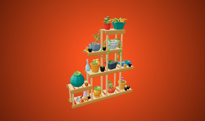 Plants - Assorted shelf plants — Poly Pizza 3D model by Jakers_H
