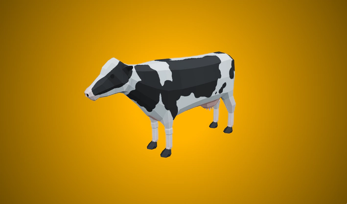 Cow — Poly Pizza 3D model by Poly by Google