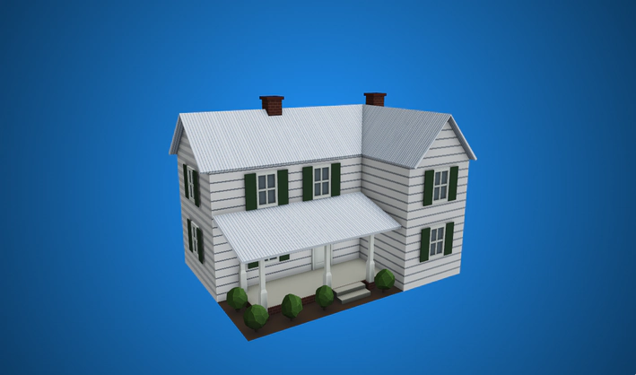 Farm house — Poly Pizza 3D model by Poly by Google